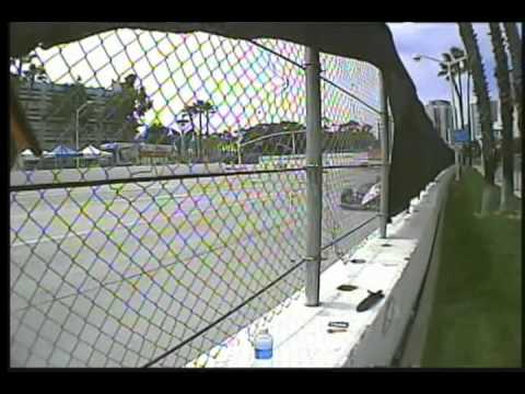 2011 LONG BEACH GRAND PRIX - INDYCAR RACE Footage from T5 Exit
