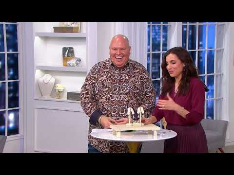 Artisan Crafted by Robert Manse Chalcedony Ring or Earrings, SS & 18K on QVC