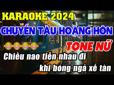 Chuyến Tàu Hoàng Hôn - Karaoke Tone Nữ - Karaoke Bolero Xóm Tôi - Beat 2024