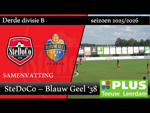 Samenvatting SteDoCo - Blauw Geel '38 (30/08/25)