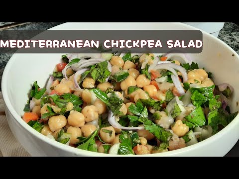 Mediterranean Chickpea Salad - Lunch in 15 minutes