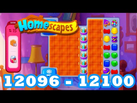 Homescapes Level 12096 - 12100 HD 3 - match puzzle Gameplay | android | IOS | 12097 | 12098 | 12099