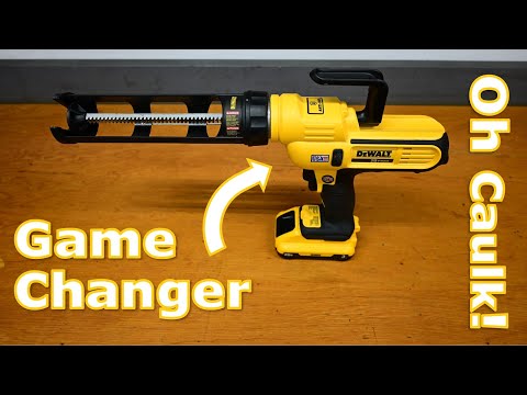 DeWalt DCE560 20v Cordless Caulking and Adhesive Gun - Easy Peasy One Hand Squeezy
