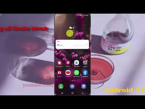 How to adjust Incoming call Vibration intensity in Samsung Galaxy S21 Plus