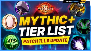 MYTHIC+ TIER LIST for PATCH 11.1.5 - THE WAR WITHIN SEASON 2 thumbnail