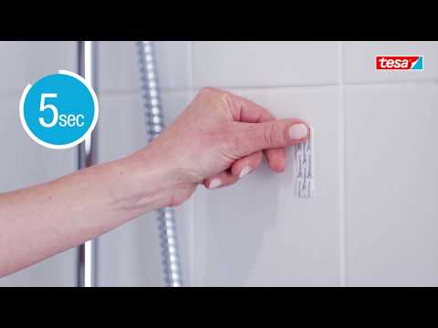 tesa Powerstrips® Waterproof Razor Holder with Removable Adhesive Strips