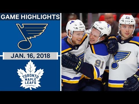 NHL Game Highlights | Blues vs. Maple Leafs — Jan. 16, 2018