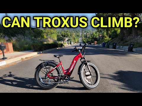 Steep Hill Climbing Test : Long Range Troxus Explorer Electric Bike 750W