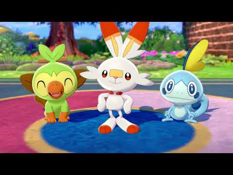 First Meet with Grookey / Scorbunny / Sobble in Pokemon Sword and Shield