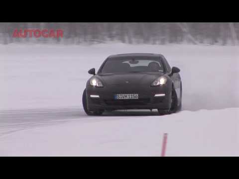 Driving a Porsche Panamera on ice - by autocar.co.uk