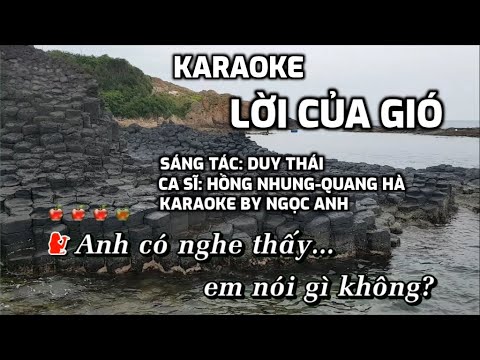 Karaoke Lời của gió-song ca (Hồng Nhung+Quang Hà)
