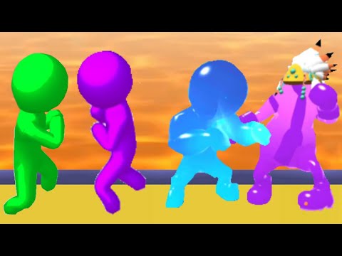 COLOR RUN STICKMAN 3D vs BLOB N GIANT - Gameplay ( android / ios )
