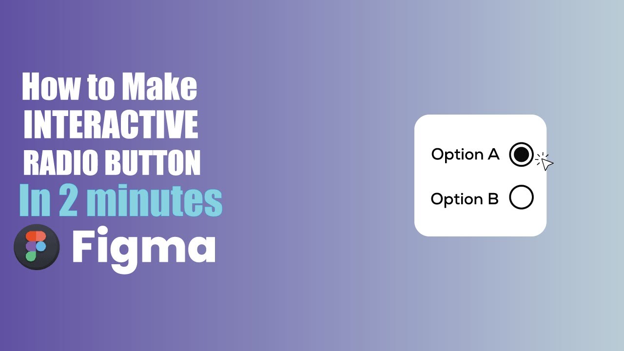 How to Make an Interactive Radio Button in Figma | 2 Minutes Figma Tutorial