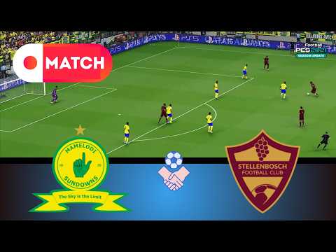 Mamelodi Sundowns vs Stellenbosch | Premiership 2026 Simulation | Football PES 21 Realistic Gameplay