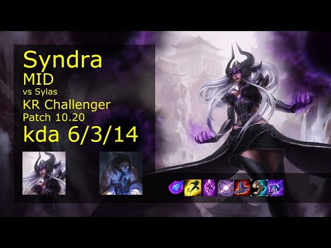 Syndra Mid vs Sylas - KR Challenger 6/3/14 Patch 10.20 Gameplay // [롤] 신드라 vs 사일러스 미드