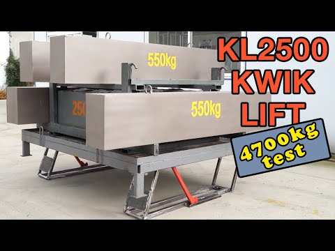 E4G KL2500 Kwik Lift Weight Test