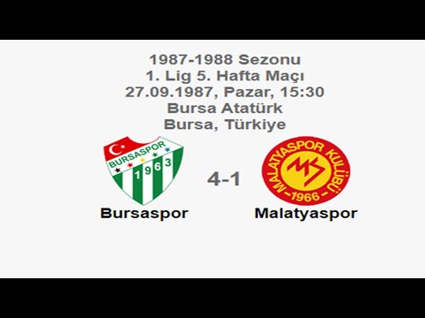 Bursaspor 4-1 Malatyaspor [HD] 27.09.1987 - 1987-1988 Turkish 1st League Matchday 5