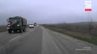 preview picture of video 'Российские колонны двигаются по Крыму'