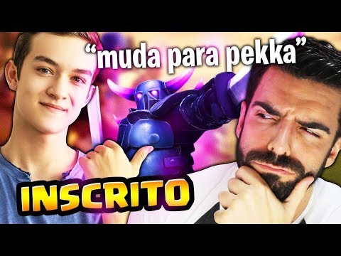 USEI O DECK DO INSCRITO NO CLASH ROYALE!