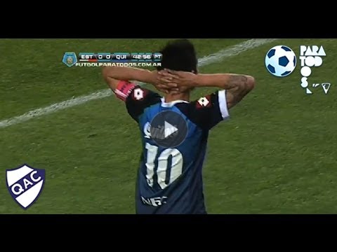 Penal desviado de Caneo. Estudiantes 0 - Quilmes 0. Fecha 13. Torneo Inicial 2013. Fútbol Para Todos