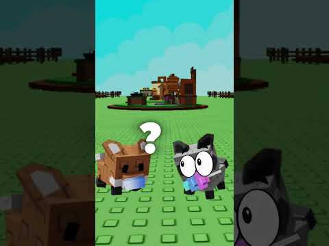Grow a Garden Raccoon VS Red Fox #Roblox #growagarden