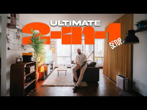 My 2-in-1 Living Room & Home Office Setup | Tech, Minimalist Design