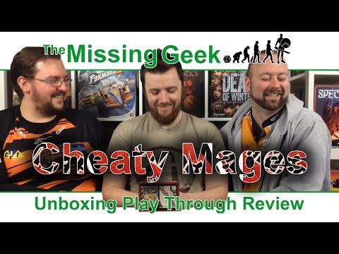 Cheaty Mages Unboxing, Play through, Review | The Missing Geek 