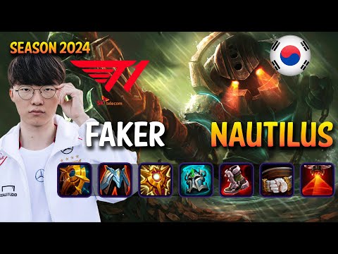 T1 Faker NAUTILUS vs SENNA Support - Patch 14.23 KR Ranked | lolrec