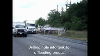 preview picture of video '18 Wheeler Rollover/ Haz-Mat Incident/ 05/02/12'