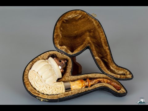 Superb Quality Hand-Carved Block Meerschaum Freehand