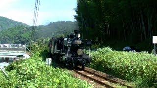 preview picture of video 'SL人吉号(58654) 2013 一勝地駅→球泉洞駅  - 一勝地踏切 -'