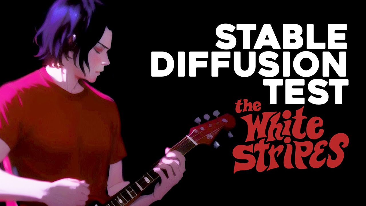 Stable Diffusion Mov2Mov first test - The White Stripes - Dead Leave on the dirty ground