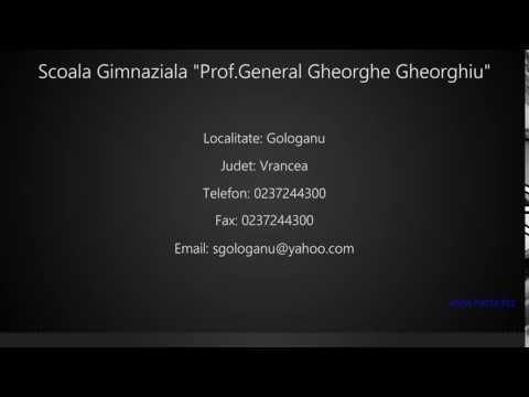 Scoala Gimnaziala "Prof.General Gheorghe Gheorghiu" Gologanu