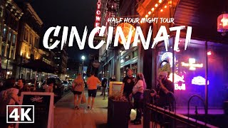 [4K] Cincinnati, Ohio Night Walking Tour Over The Rhine (OTR) September 2021