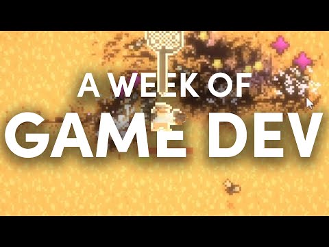 A Week of Indie Game Dev Progress in 1 minute - Devlog