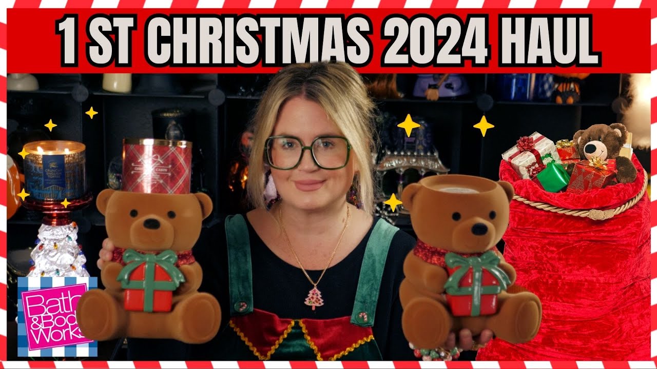 NEW Bath & Body Works CHRISTMAS 2024 HAUL | Teddy Bear Candle Holder & More #bathandbodyworks
