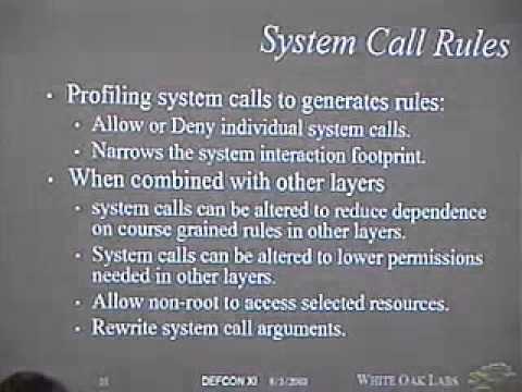 DEF CON 11 - Rich Murphey - Intrusion Prevention Techniques on Windows and Unix