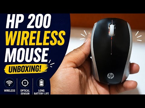 Hewlett Packard (HP) HP 200 Belaidė pelė - Empress Raudona video