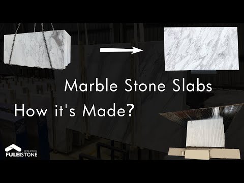 Natural Marble Stone Slabs Manufacturing Process by Fulei Stone - How It's Made ?