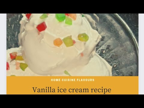 Vanilla ice cream recipe 😋 | 3 ingredient recipe | easy and simple recipe