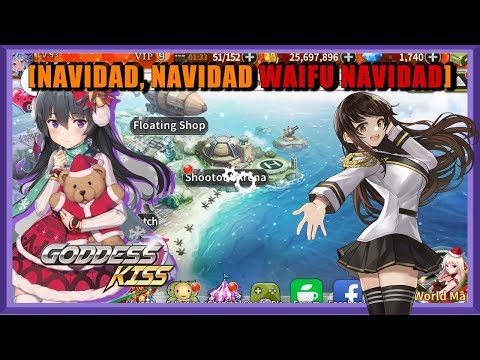 GODDESS KISS ACTUALIZACIÓN / ¡ UNA NUEVA WAIFU + NAVIDAD  ! / #goddesskiss