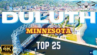 Duluth Minnesota Tour - 4K Drone Travel Guide - Duluth MN TOP 25 Things to Do