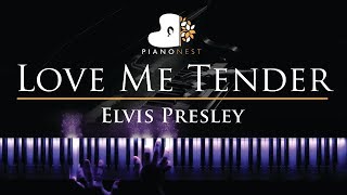 Love Me Tender - Elvis Presley - Piano Karaoke / Sing Along Cover with Lyrics