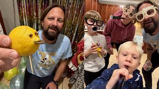 A Very Tracker NYE Celebration! | Lemon Pigs, Family Balloon Drop & Predicting 2026 With An Egg?!