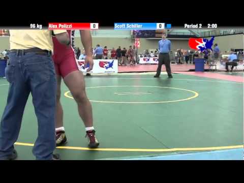 University Nat`ls FS  96 kg: Alex Polizzi vs. Scott Schiller