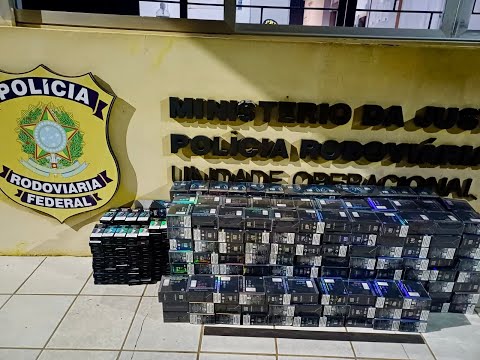 PRF apreende 1.650 cigarros eletrônicos contrabandeados em Fernandes Pinheiro