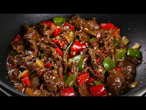 How to Make PEPPER STEAK // QUICK AND EASY BEEF STIR FRY (15 minutes Meals)