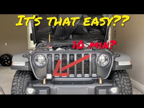 How to Install Accessories With Factory AUX Switches JL Wrangler Rubicon, LED Light Pod Install