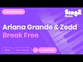 Break Free (Lower Key - Piano Karaoke demo ...