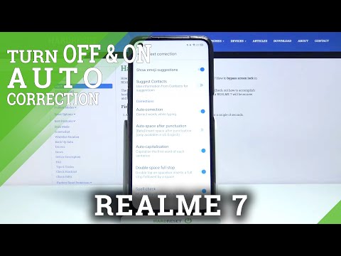 How to Manage Auto-Correction on Realme 7 - Turn On/Off Automatic Word Correction